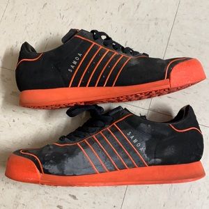 Adidas Samoa Red Orange Size 9.5